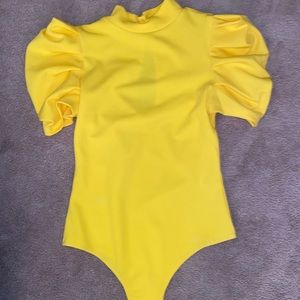 yellow boutique bodysuit